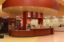 Golds Gym Reception Desk