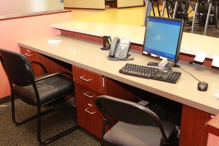 Trainers Desk at Gold's Gym